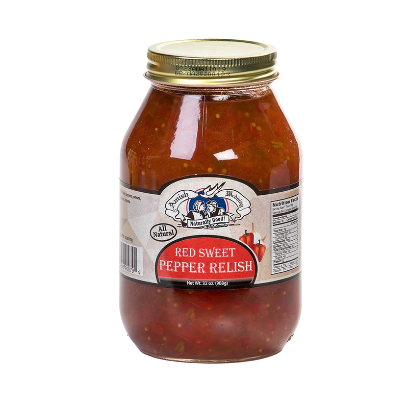 Amish Wedding Red Sweet Pepper Relish – Gluten-Free (Pack of 2)