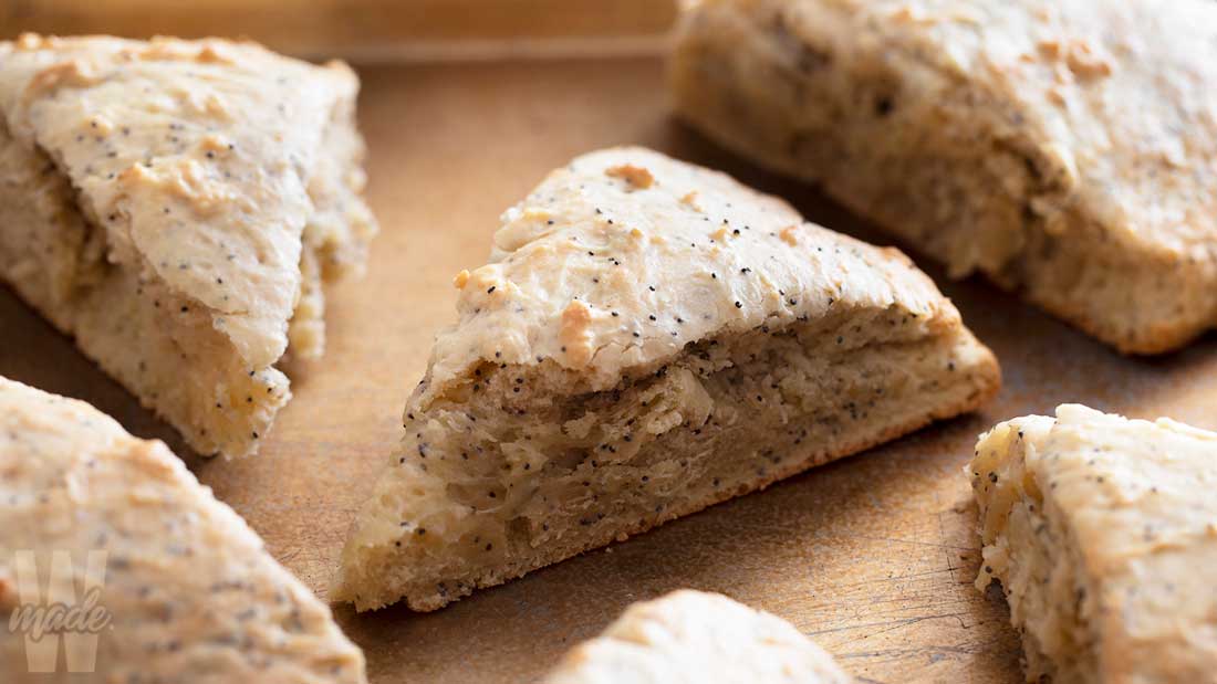 Lemon Poppy Scones - Keto - includes 8