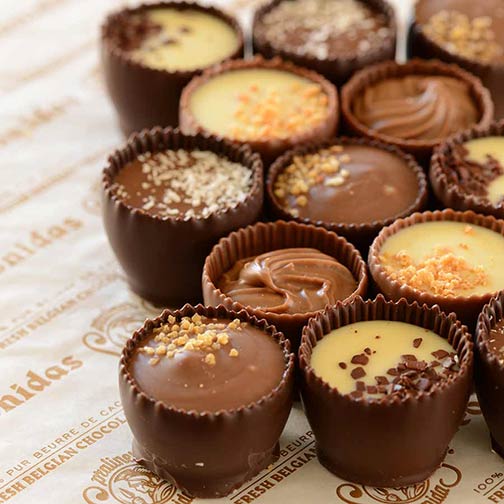 Belgium Les Coupes de Leonidas (chocolate ganache cups)- 25 pieces