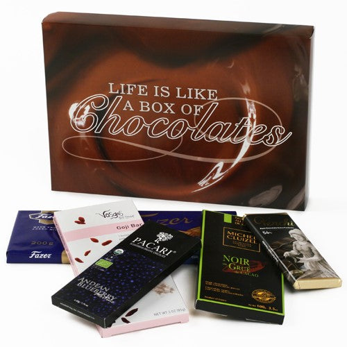 Chocolate Bars of the World Gift Box - Life is Like a Box of Chocolates
