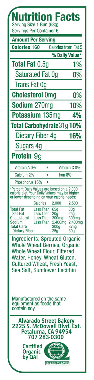 Sprouted Burger Buns