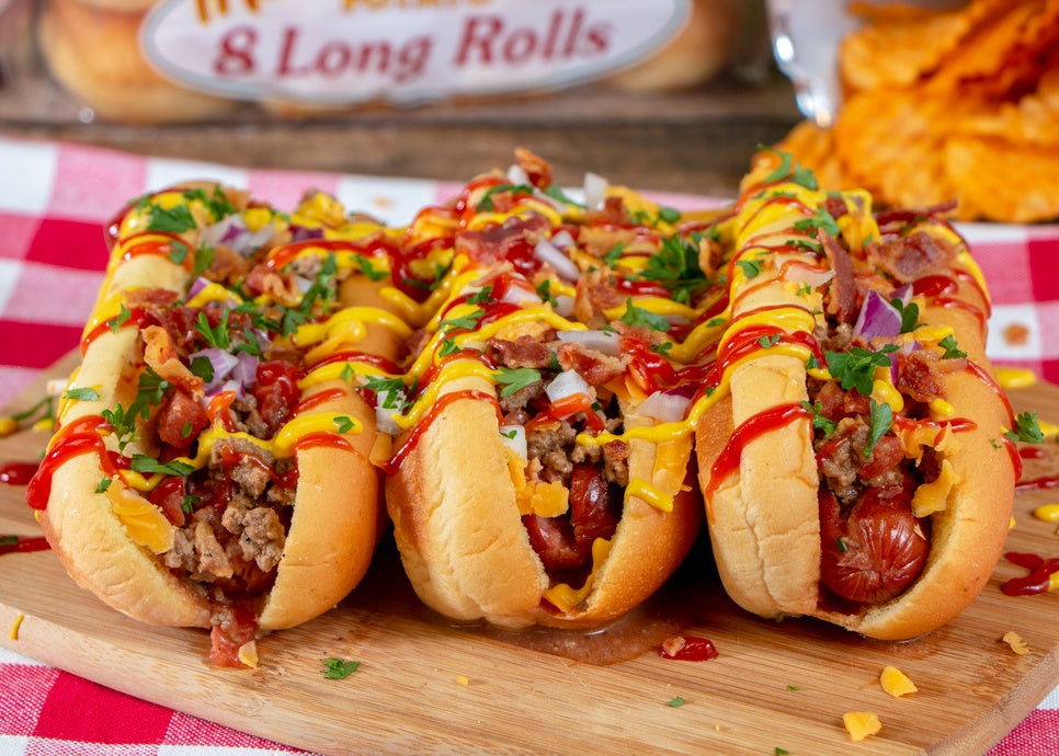 Martins Instant Long Hotdog Rolls - 8/Case