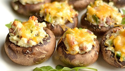 Lobster Stuffed Mushrooms - 40 pieces per tray