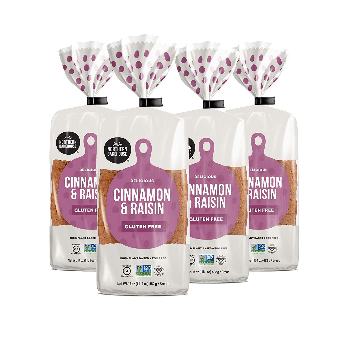 Gluten Free Cinnamon & Raisin Bread - 4 Pack - Little Northern Bakehouse