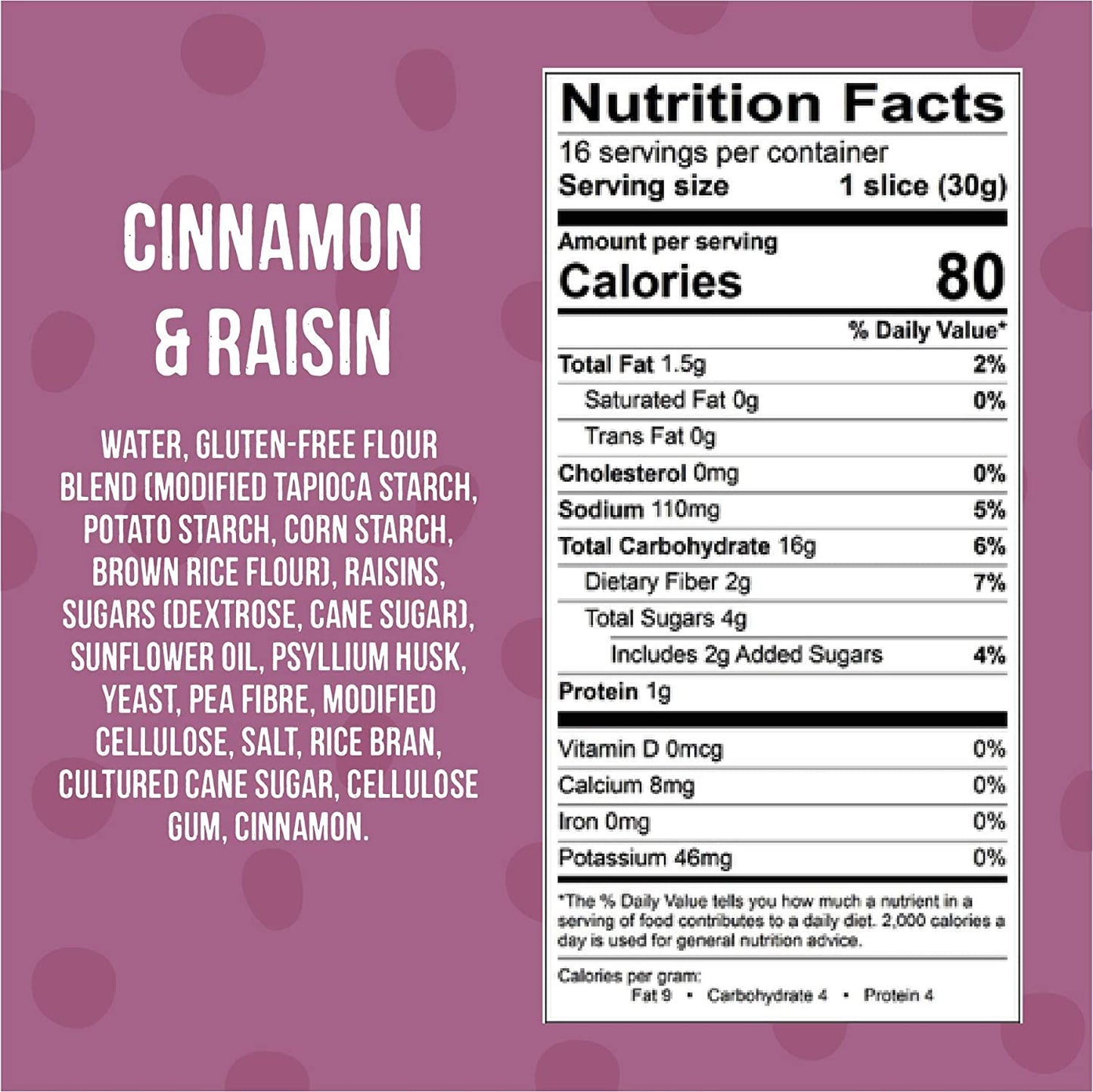 Gluten Free Cinnamon & Raisin Bread - 4 Pack - Little Northern Bakehouse