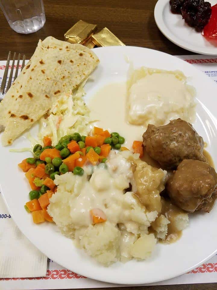 Lefse, Lutefisk Kjottboller Norwegian Meatballs - Dinner for 2