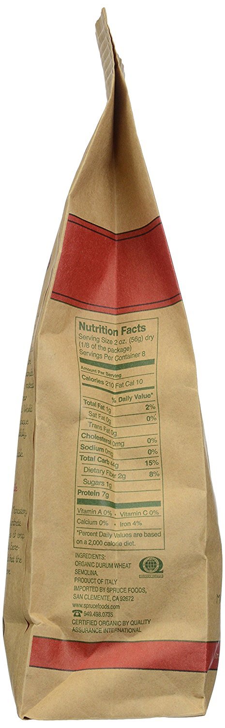 Montebello Organic Imported Italian Pasta 3 Shape Variety - Strozzapreti, Farfalle, Penne Rigate