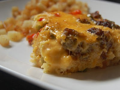 Maple Sausage and Waffle Breakfast Casserole