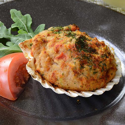 New England Style Stuffed Scallops - 36 pieces per tray