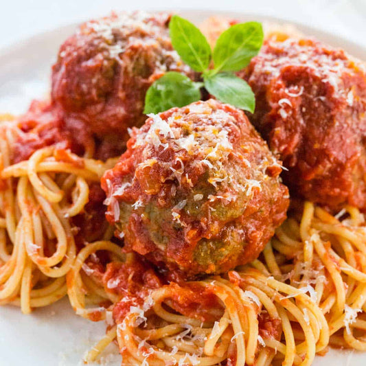 Italian Style Beef / Pork Cooked Meatballs - 10 lb.