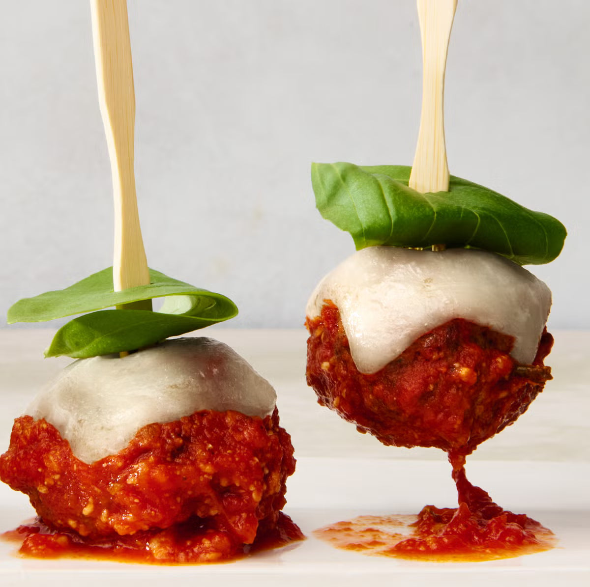Mini Italian Meatball Parmesan Skewer Bites - 50/Case