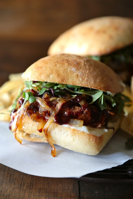 Cranberry Honey Mustard Meatloaf Sandwiches