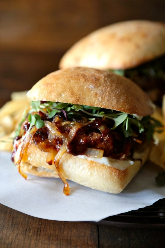 Cranberry Honey Mustard Meatloaf Sandwiches