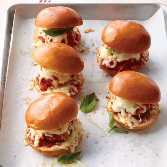 Meatball Parmesan Sliders - 35 pieces per tray