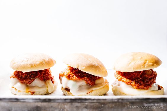 Meatball Parmesan Sliders - 35 pieces per tray
