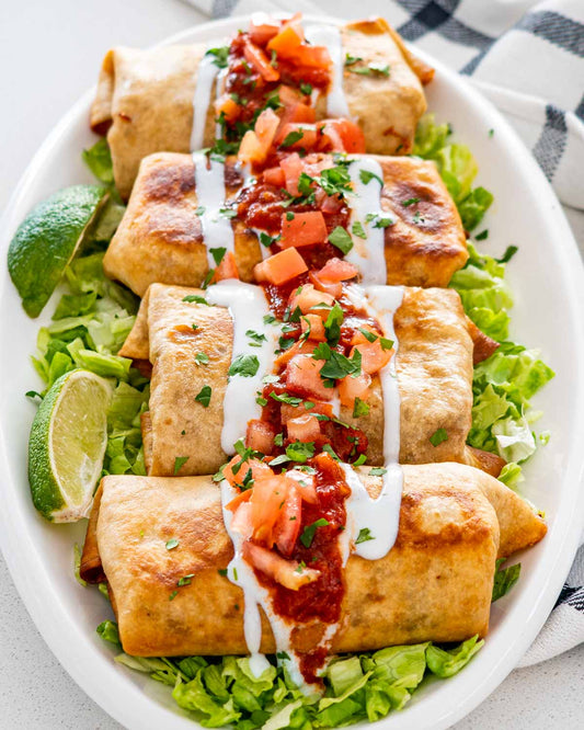 Mini Smoked Chicken Tequila Burrito / Chimichanga - 200/Case