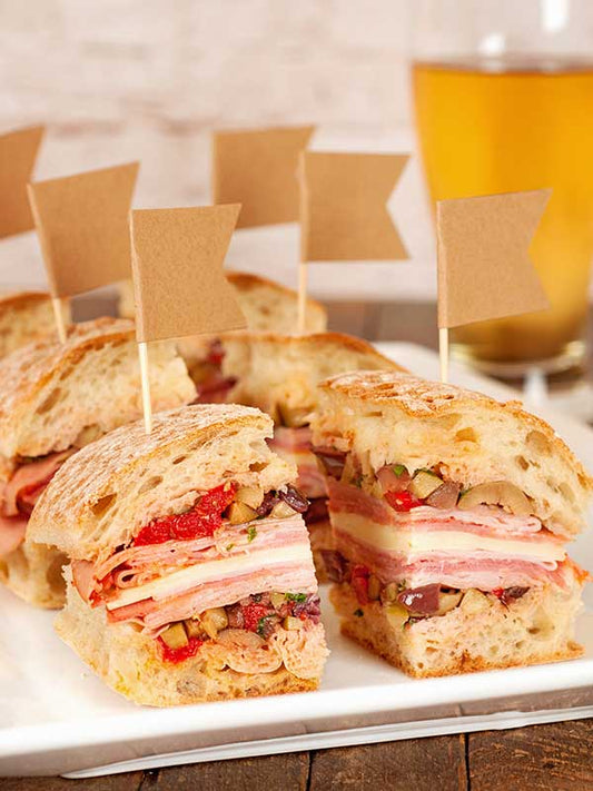MINI MUFFALETTA SANDWICHES - 45 pieces per tray