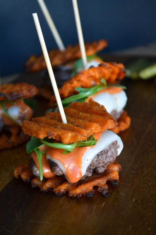 American Wagyu Burger with No Cheese - 50 pieces per tray