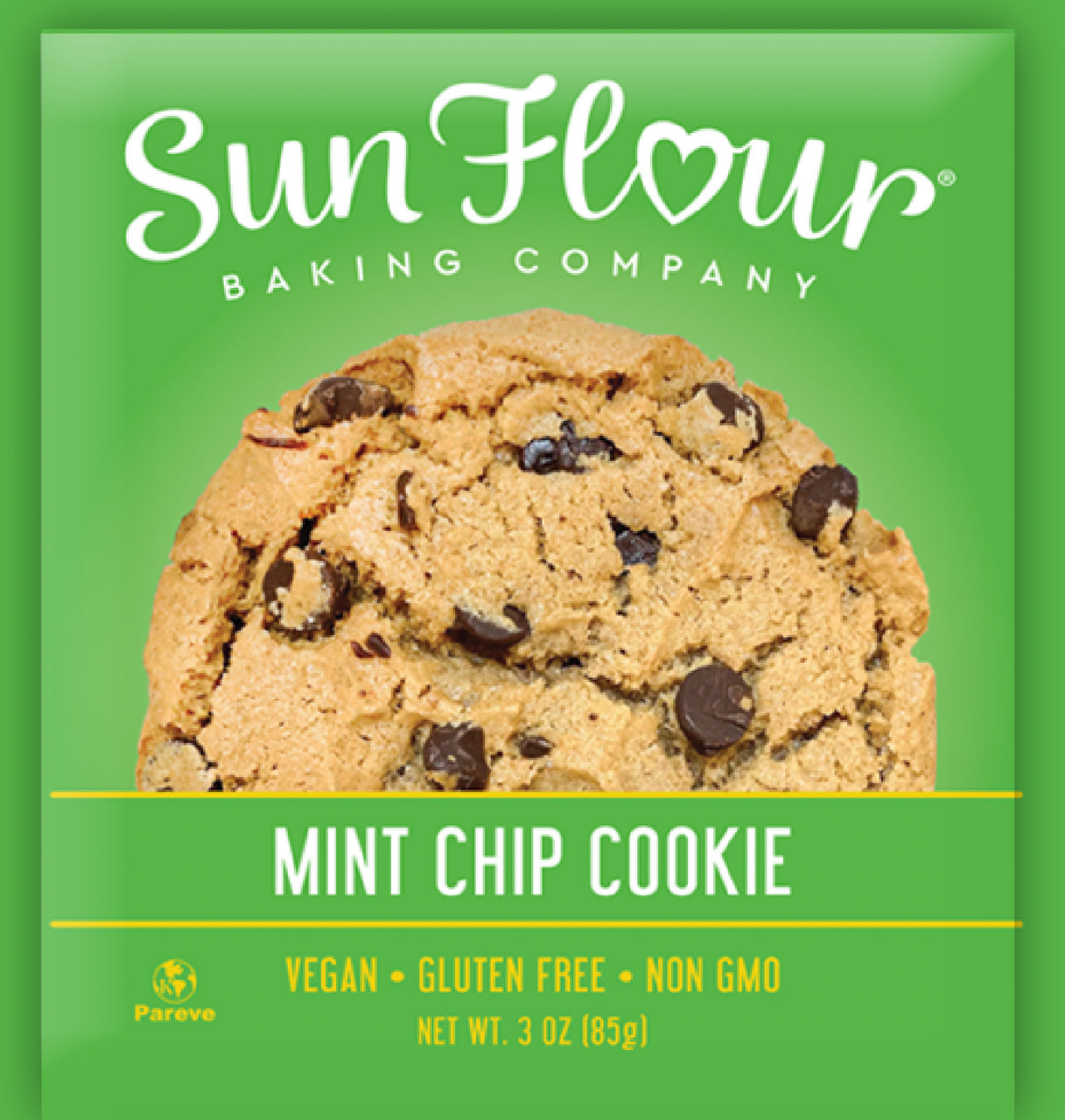 Gluten Free Vegan Mint Chocolate Chip Cookies — 3 oz, 12/Case