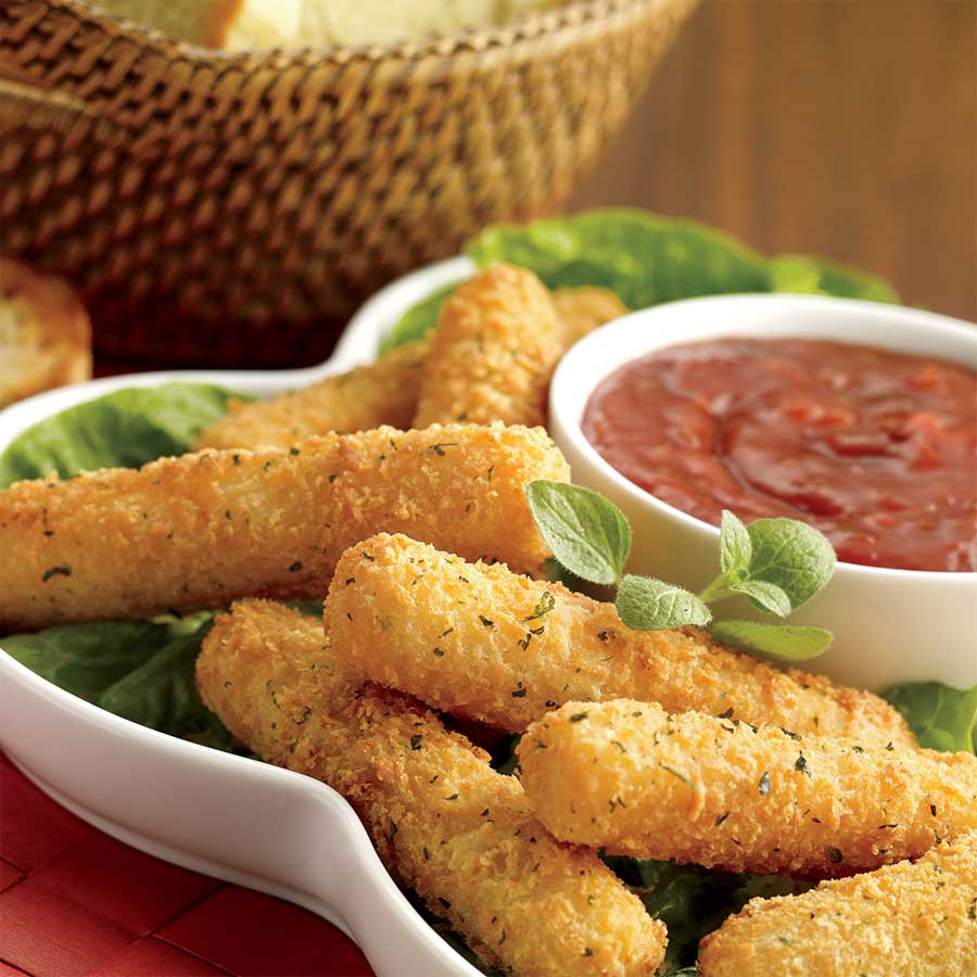 Breaded Mozzarella Cheese Sticks - 3"ea - 12 lb