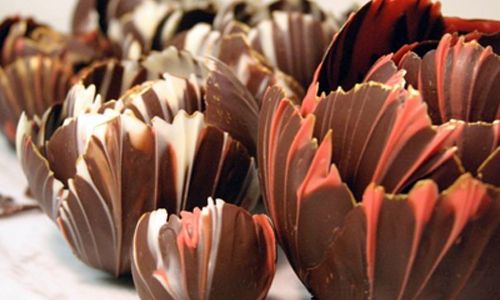 Large Marbled Chocolate Tulip Cup - includes 24