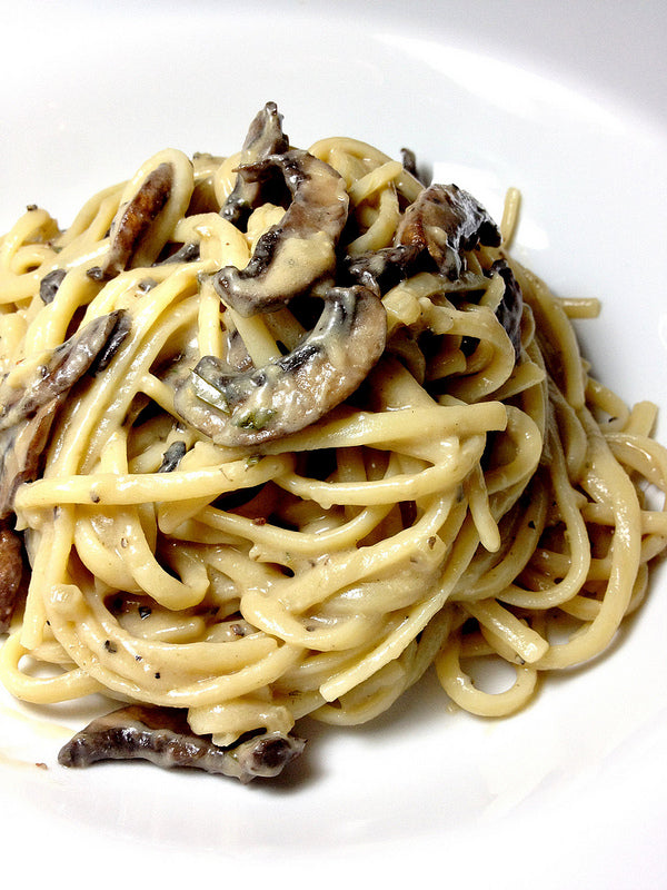 Linguine w/ Mushroom Cream Sauce