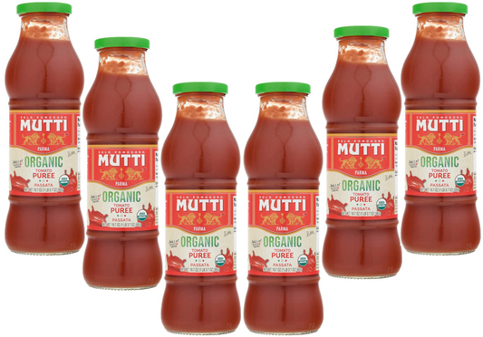 Mutti  Italian Organic Tomato Purée Passata, 19.7 oz - Pack of 6