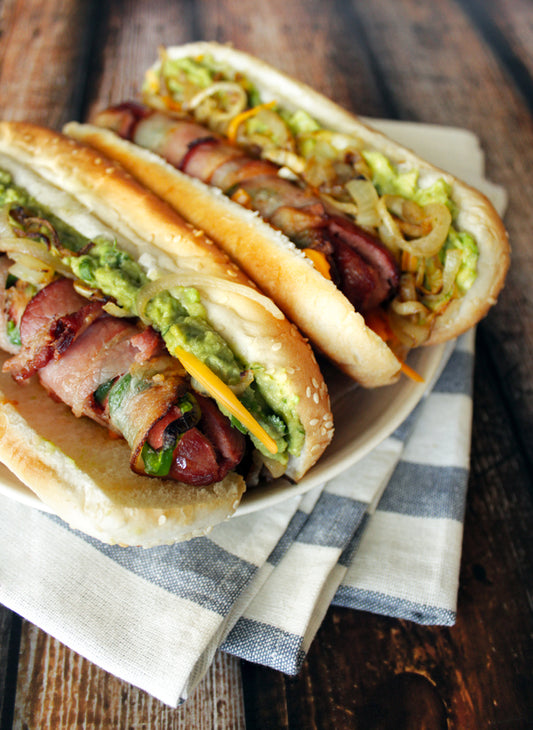 Nathan's Famous 6" - 5/1 Jalapeno & Cheese Beef Franks Hot Dogs - 100/Case