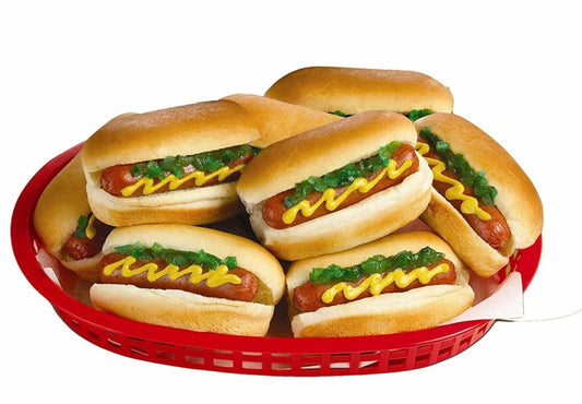 Nathan's Famous All Beef Frank & Slider Bun Combo - 48/Case