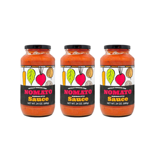 Nomato Tomato-Free Marinara Sauce – 24 oz, Bundle Pack of 3