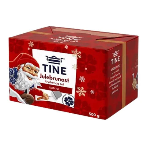 Norwegian Tine Christmas Brunost Julebrunost Brown Cheese - 500 grams
