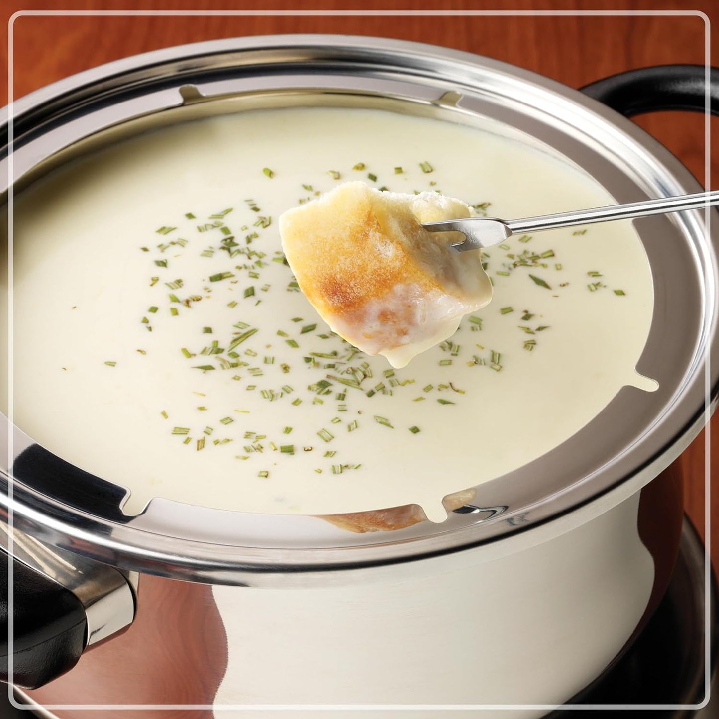Nostalgia 6 Cup Electric Fondue Pot Set for Cheese & Chocolate