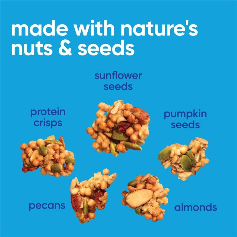 NuTrail Nut Granola Cereal Variety Pack - No Sugar Added, Keto, Low Carb, Gluten Free, Grain Free - Pack of 6