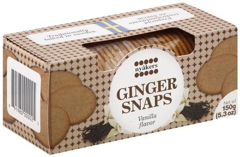 Nyakers Swedish Vanilla Ginger Snaps 5.3 oz