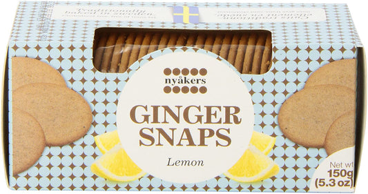 Nyakers Swedish Lemon Ginger Snaps 5.3 oz