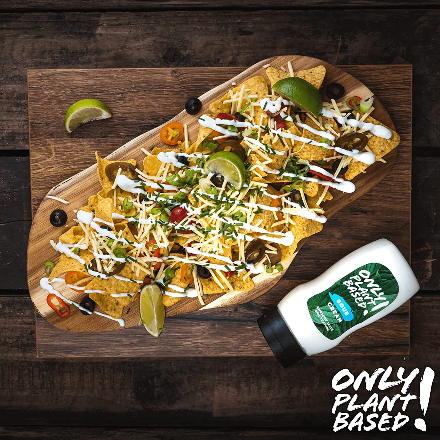 Only Plant Based Sour Cream and Ranch Dressing Variety Pack, Shelf Stable, Vegan, Squeeze Bottles