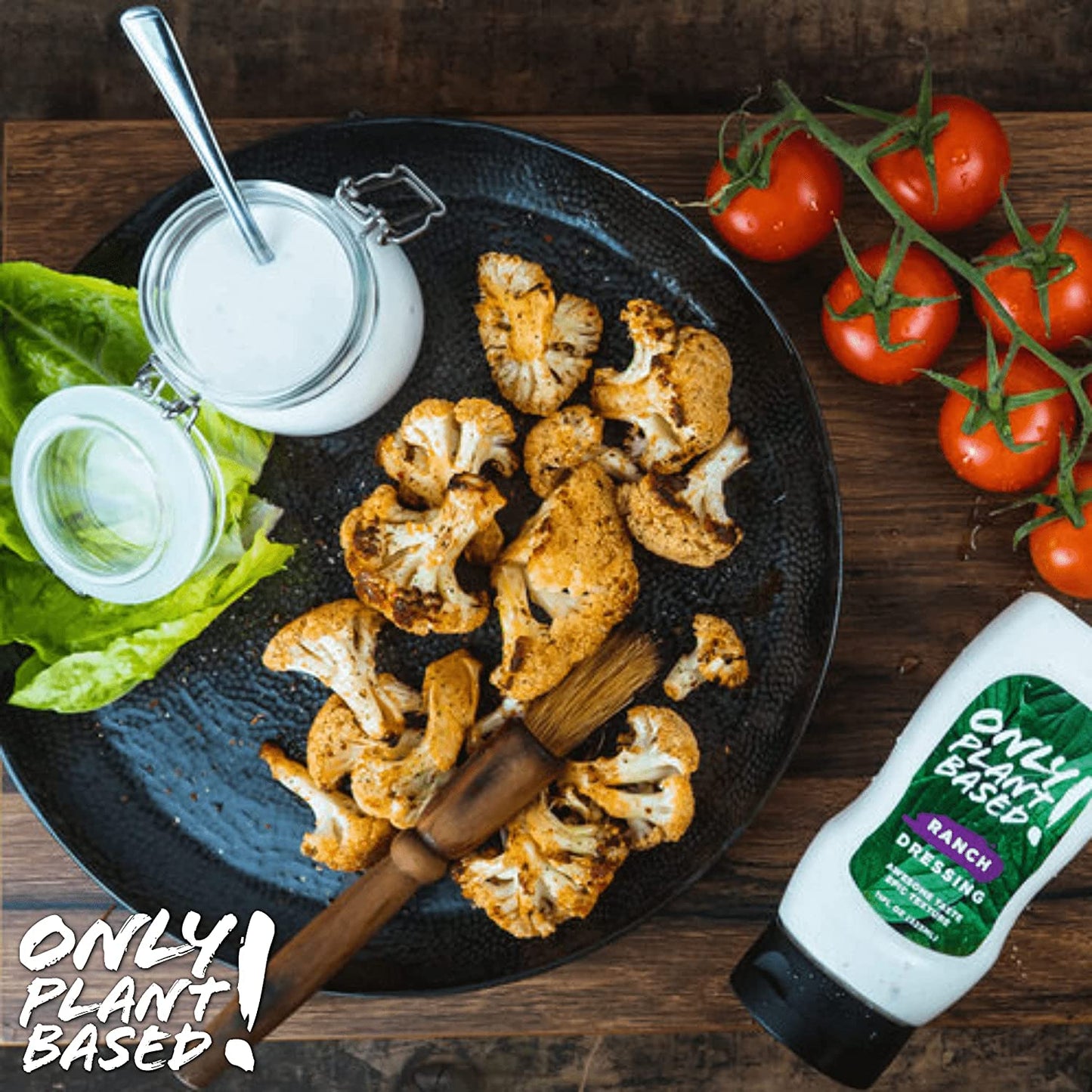 Only Plant Based Sour Cream and Ranch Dressing Variety Pack, Shelf Stable, Vegan, Squeeze Bottles