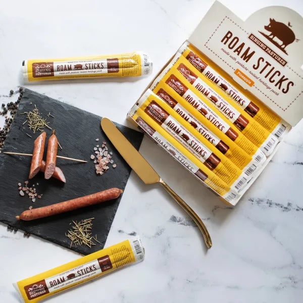 Mix & Match Hickory Smoked Pork Snack Roam Sticks - 3 Flavors - 1 case