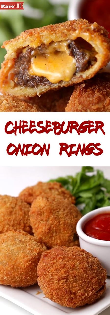 Cheeseburger Stuffed Onion Rings