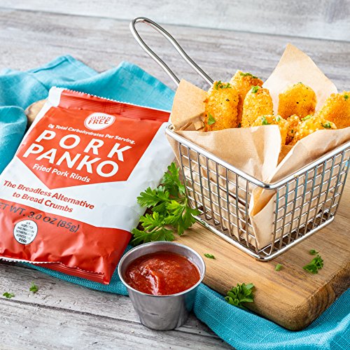 Pork Panko 0 Carb Pork Rind Breadcrumbs - Keto, Paleo Friendly, Naturally Gluten Free - 3 Packs