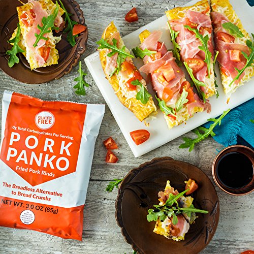 Pork Panko 0 Carb Pork Rind Breadcrumbs - Keto, Paleo Friendly, Naturally Gluten Free - 3 Packs