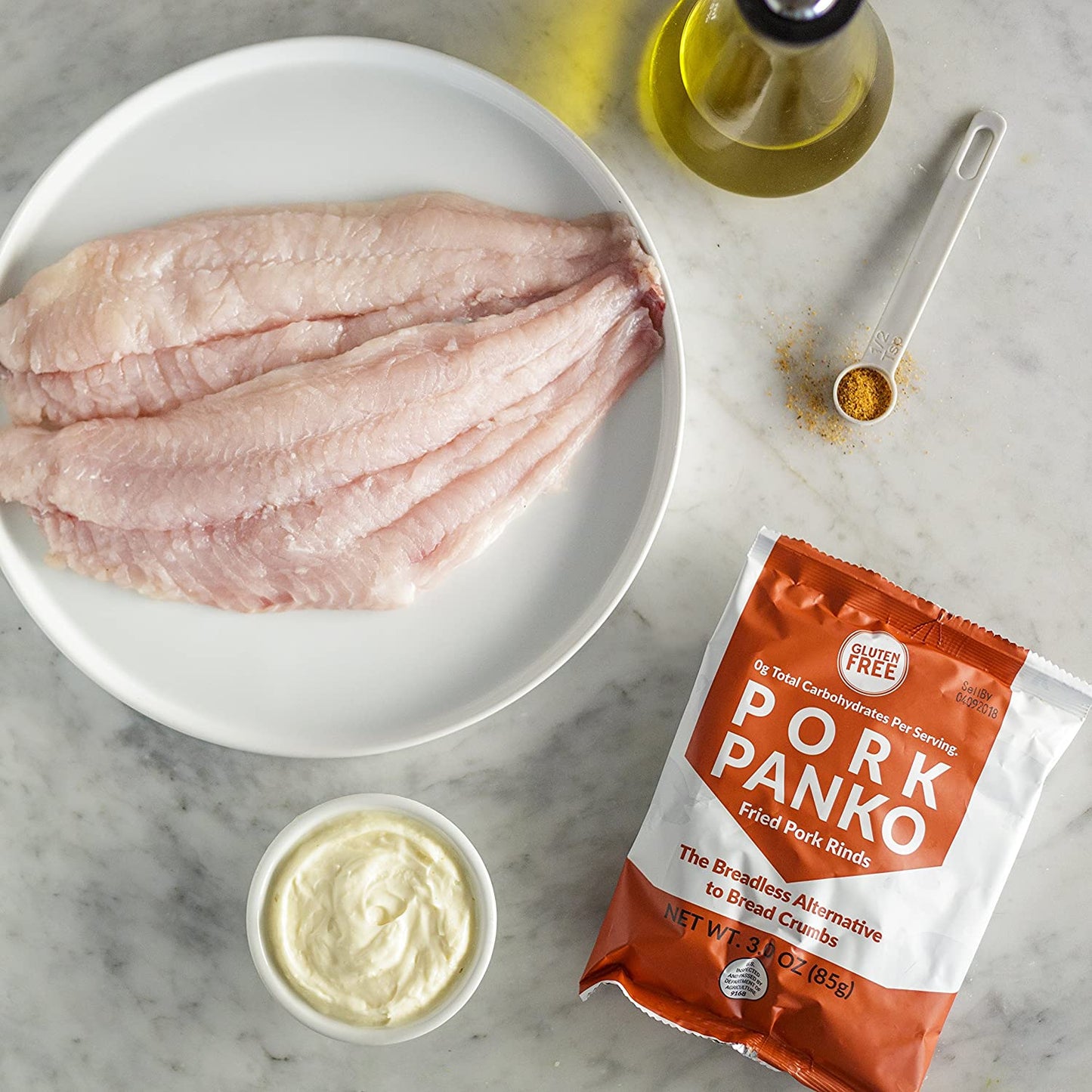 Pork Panko 0 Carb Pork Rind Breadcrumbs - Keto, Paleo Friendly, Naturally Gluten Free - 3 Packs