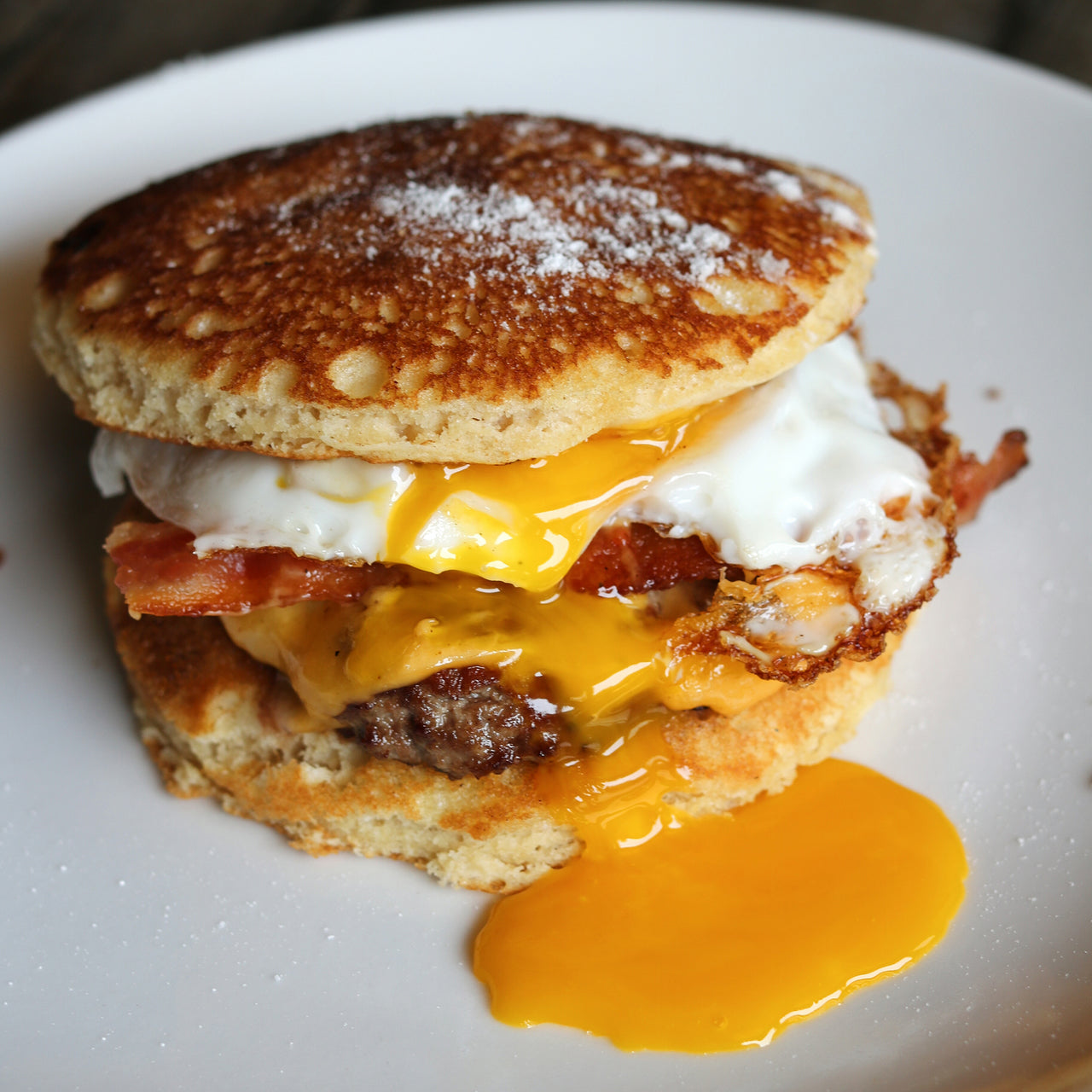 Sausage, Egg, and Pancake Sliders