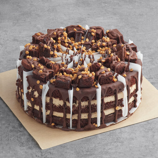 Peanut Butter Explosion Cake 6.8 lb - 2/Case - 14 Slice Pre-Cut