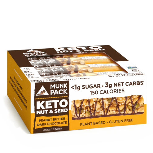 Peanut Butter Dark Chocolate Keto Nut & Seed Bar, 12-Pack GF