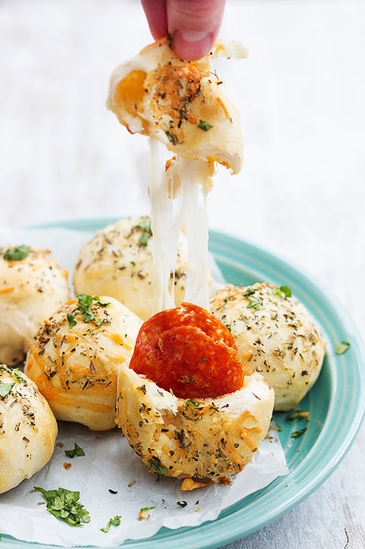 Cheesy Pepperoni Bombs