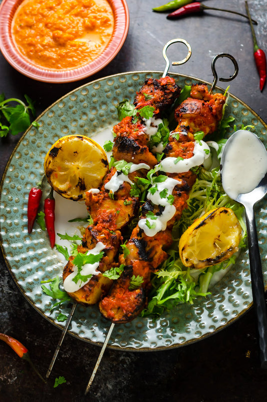 Peri Peri Chicken Skewers - 100/Case