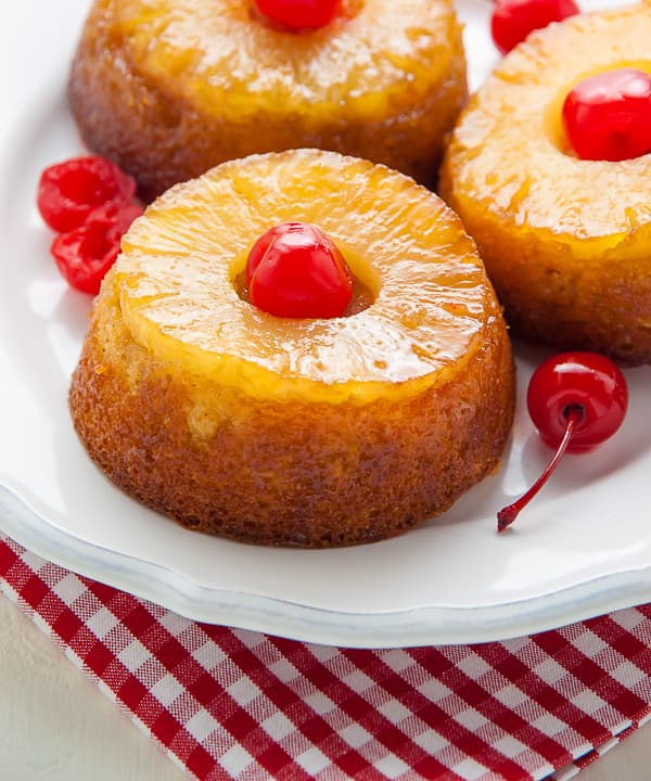 Mini Pineapple Upside Down Cake  - includes 6 (gluten free option)