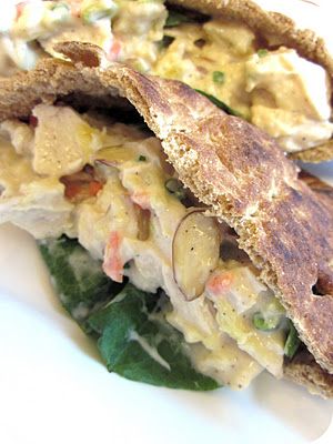 Pineapple Chicken Salad Pitas