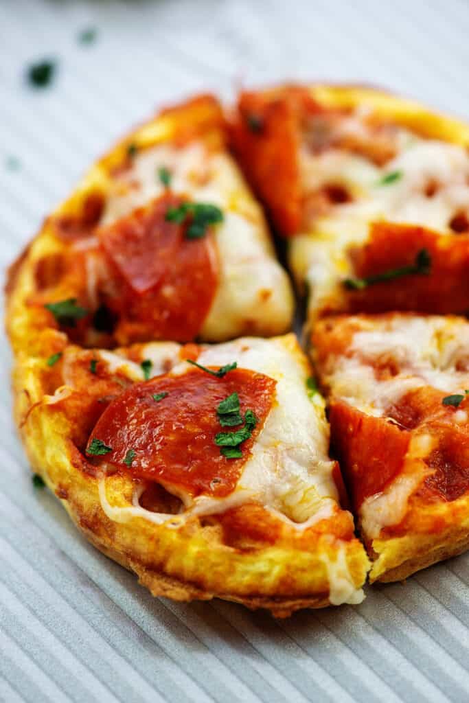 Pizza Chaffles - Keto, Gluten Free - 1 Dozen